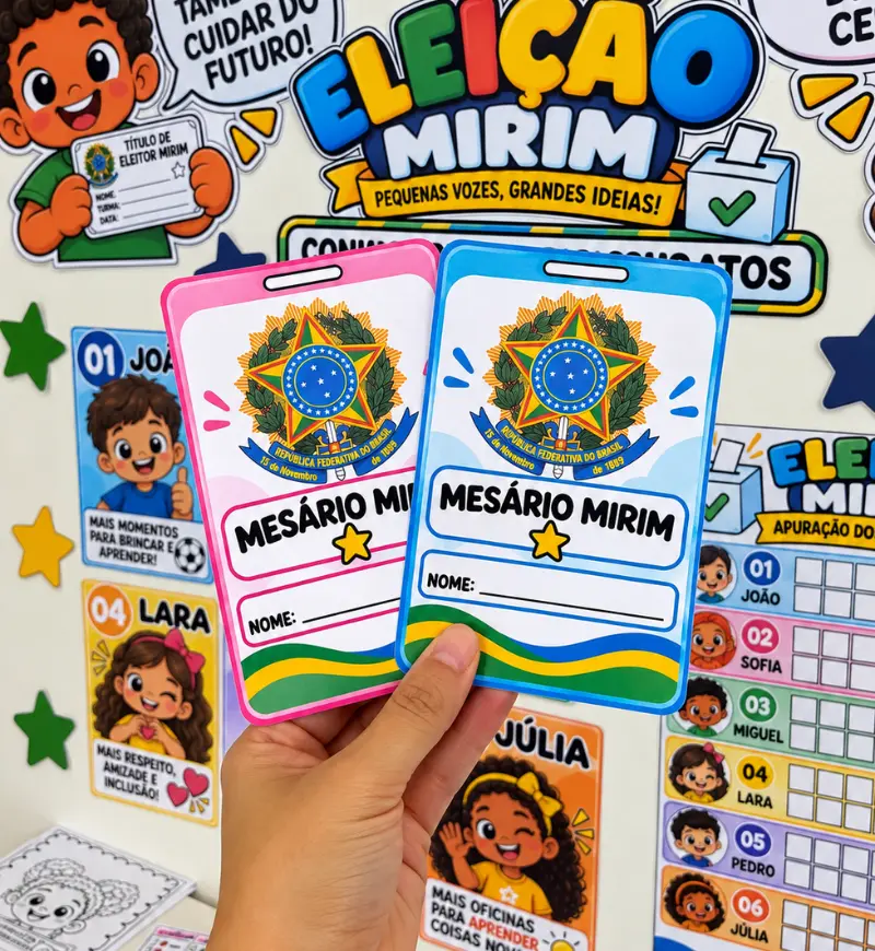 Kit Eleição Mirim | PDF Educação Infantil e 1° ao 5° Ano — amostra 6: A proposta é fazer a criança entender, participar e…