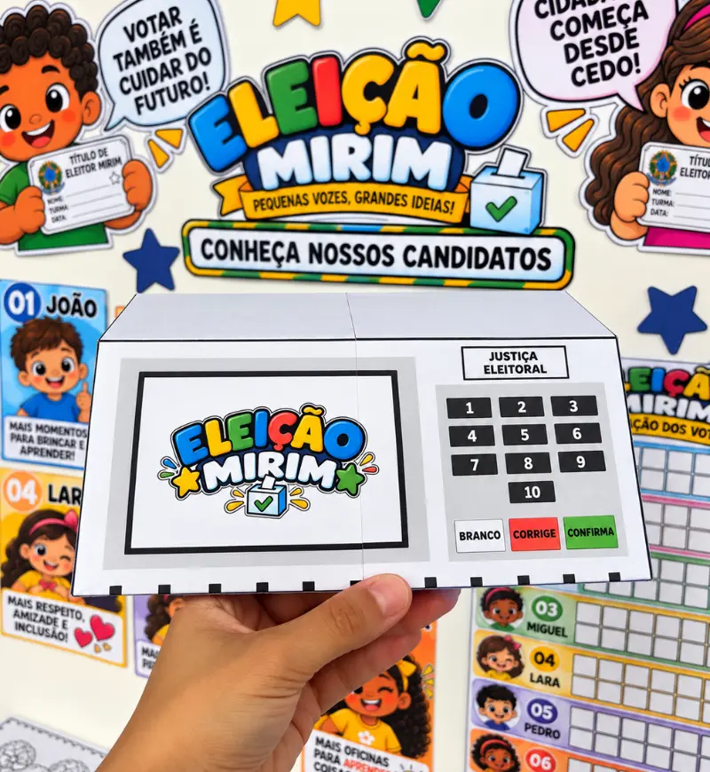 Kit Eleição Mirim | PDF Educação Infantil e 1° ao 5° Ano — amostra 7: A proposta é fazer a criança entender, participar e…