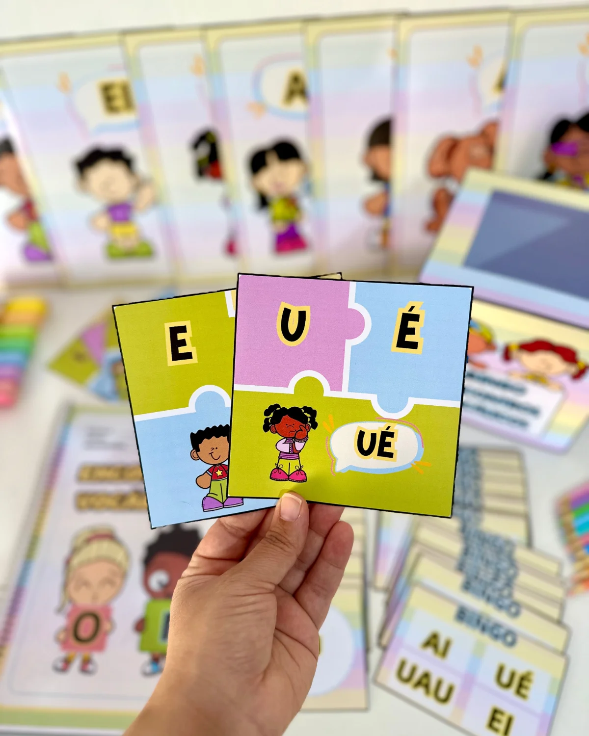Kit Encontros Vocálicos Atividades de Alfabetização +Bingo Pedagógico — amostra 6: Kit Encontros Vocálicos para trabalhar o…