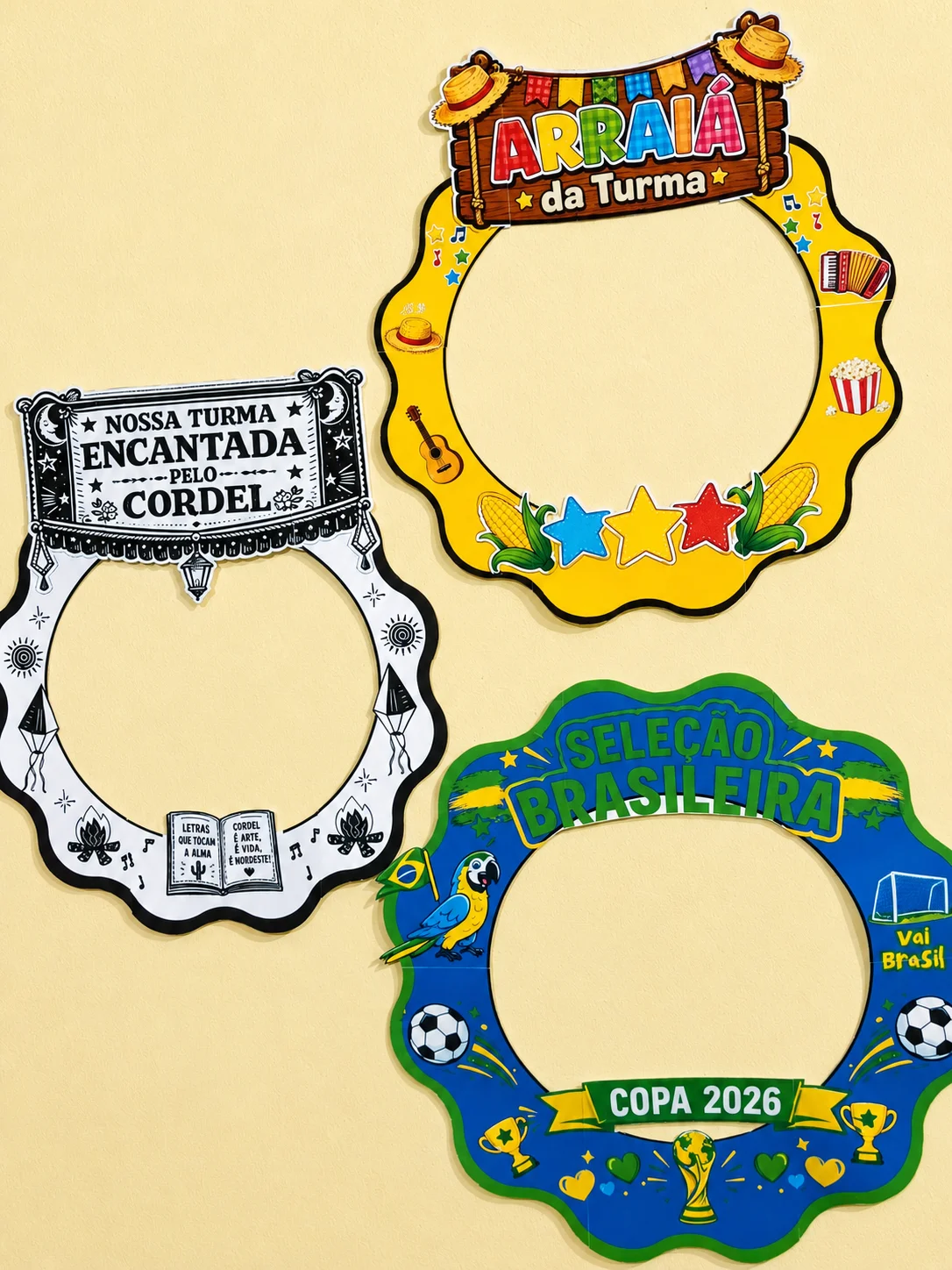 Kit Especial Bambolês Temáticos | Decoração Escolar para Fotos — Datas comemorativas para Educação Infantil: Transforme os…