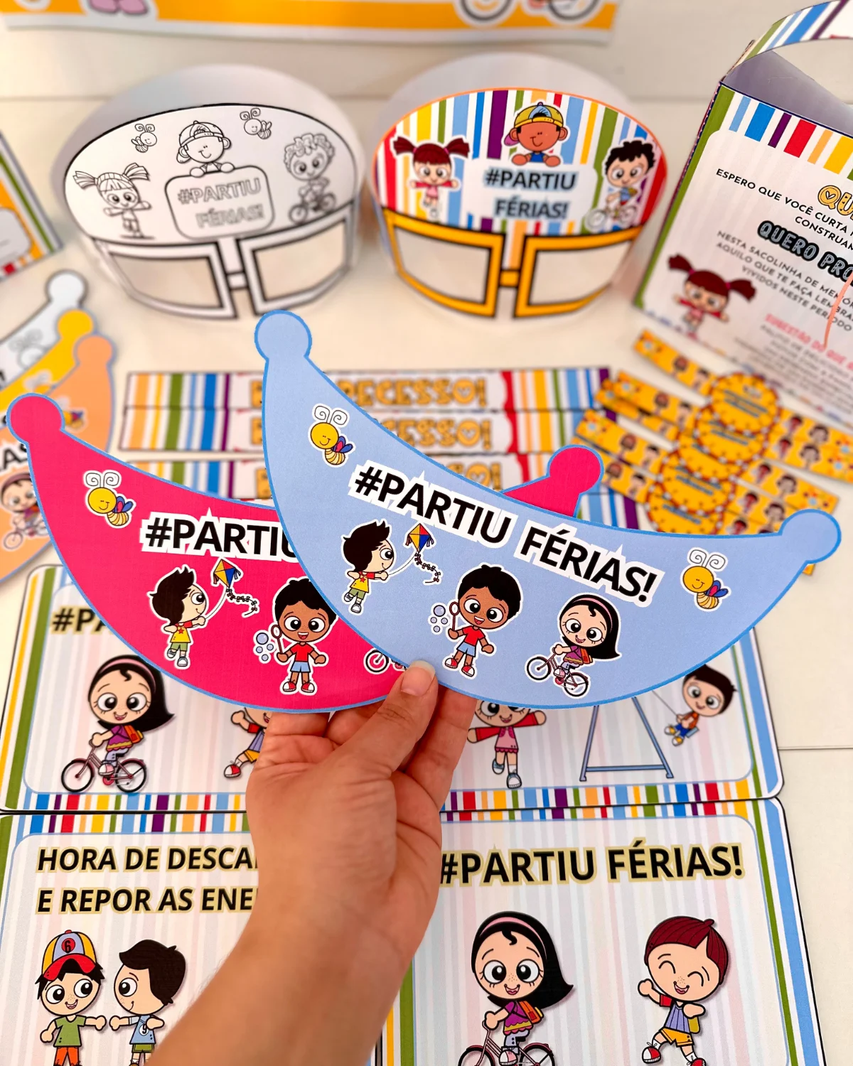Kit Estou de Férias – Recursos Divertidos para o Recesso Escolar — amostra 4: Torne o período de férias mais divertido e…