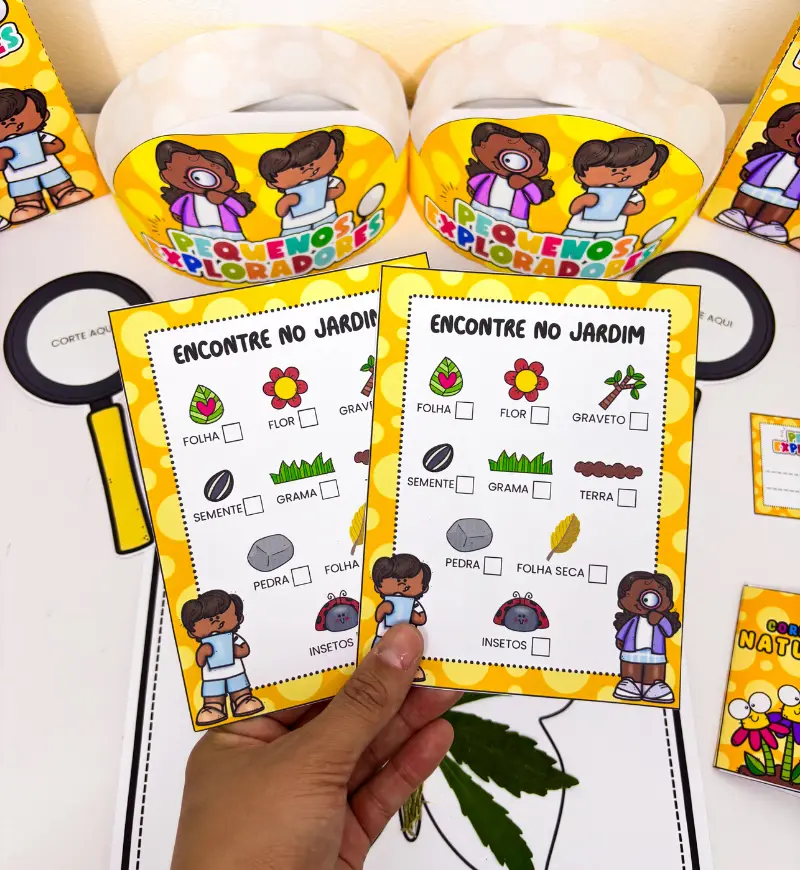 Kit Exploradores da Natureza: atividades para Educação Infantil — amostra 2: O que acompanha o material