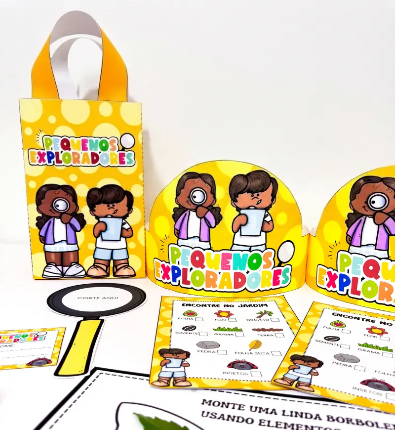 Kit Exploradores da Natureza: atividades para Educação Infantil — capa do material
