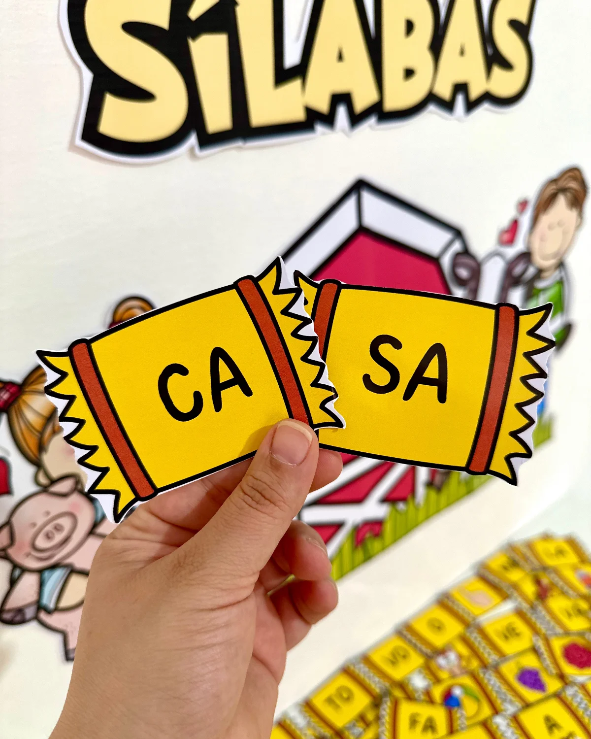 Kit Fazenda das Sílabas – Formação de Palavras e Alfabetização — amostra 7: O Kit Fazenda das Sílabas é um recurso…