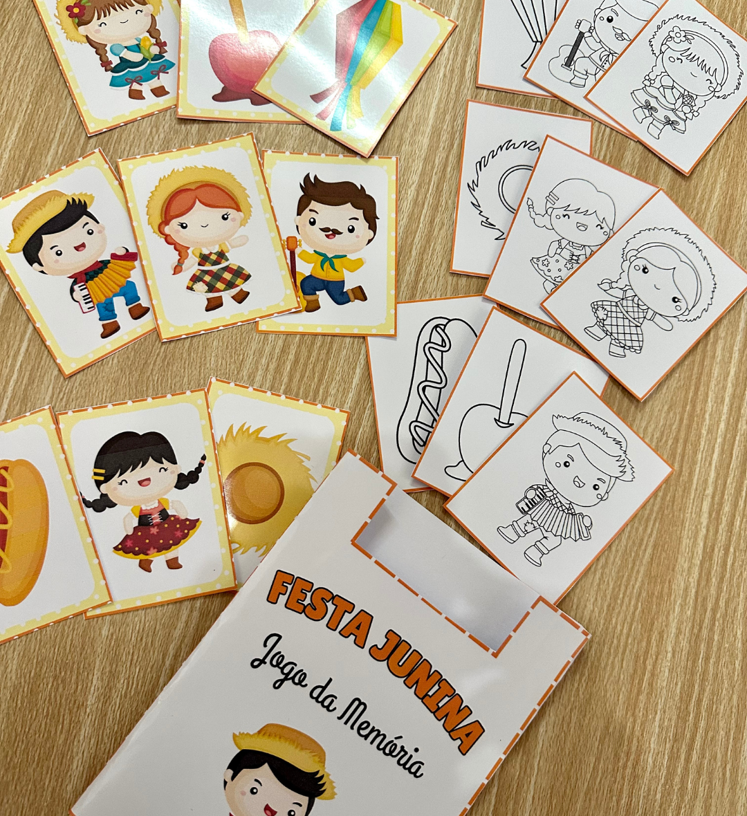 Kit Festa Junina: 60 Páginas com Decoração, Jogos e Atividades — amostra 7: Organize a Festa Junina da turma com um kit de…