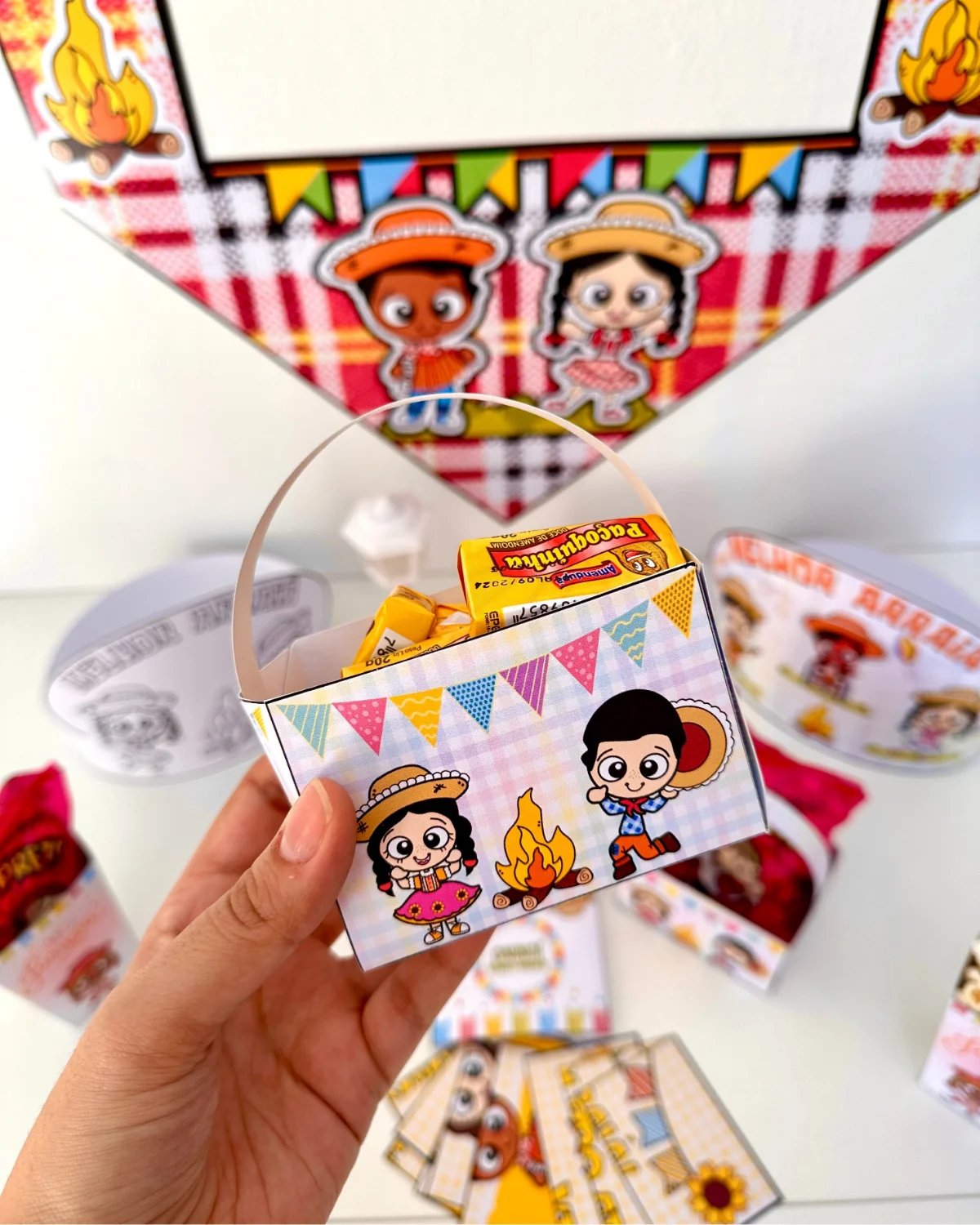 Kit Festa Junina – Atividades para Imprimir — amostra 2: Kit Festa Junina para trabalhar o tema com as crianças da Educação…