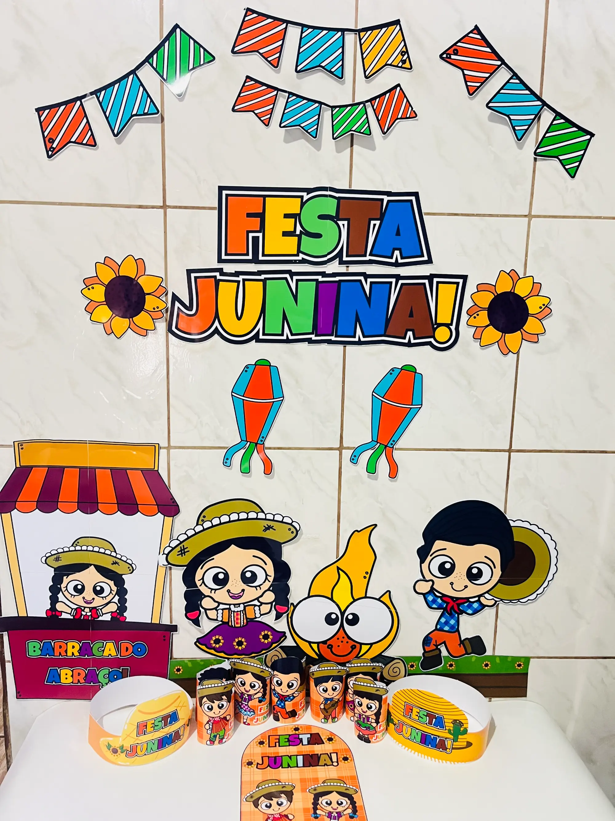 Kit Festa Junina com História na Luva : Educação Infantil — amostra 1: Kit Festa Junina Infantil ✨🌽