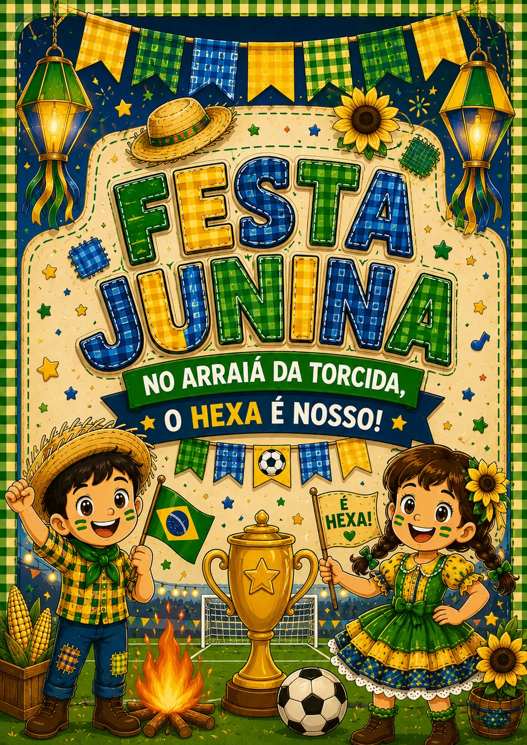 🌽⚽ KIT FESTA JUNINA DA TORCIDA – SUPER COMBO COMPLETO ⚽🌽 — amostra 7: 🌽⚽ KIT FESTA JUNINA DA TORCIDA – SUPER COMBO…