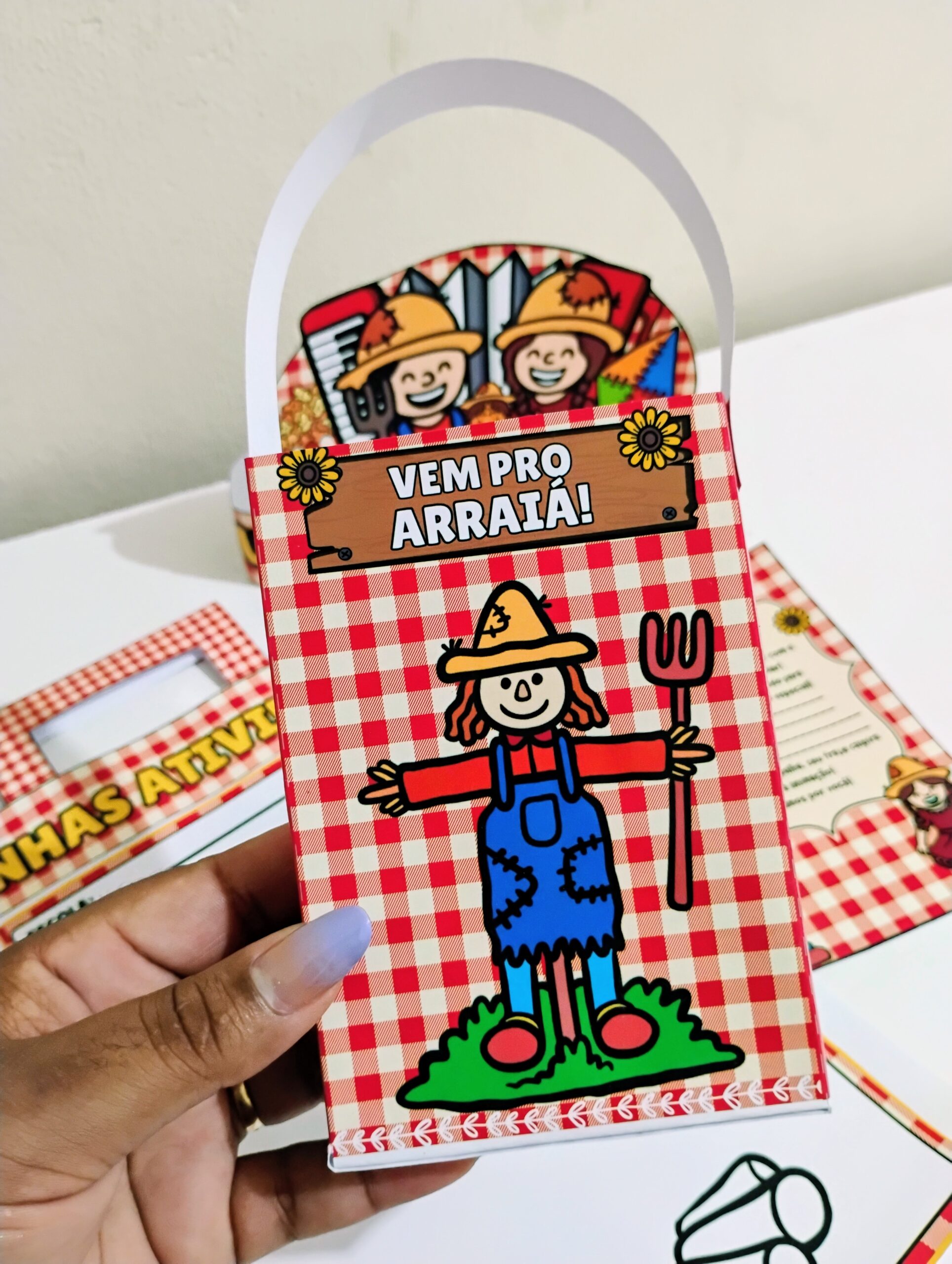 Kit festa junina – PDF para Imprimir — amostra 3: Formato e entrega