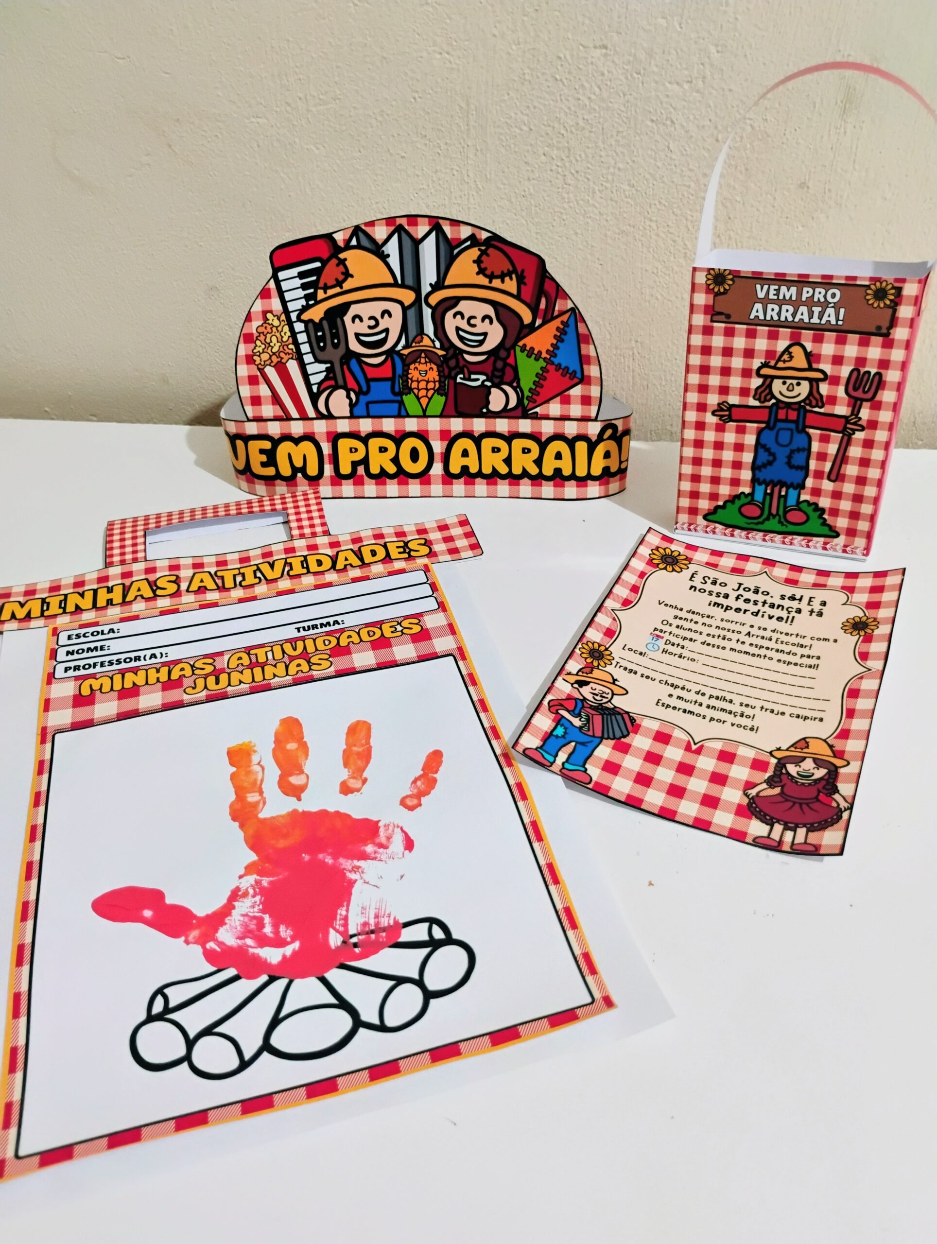 Kit festa junina – PDF para Imprimir — amostra 4: Leve a alegria do arraiá para a sua sala de aula com este kit exclusivo e…