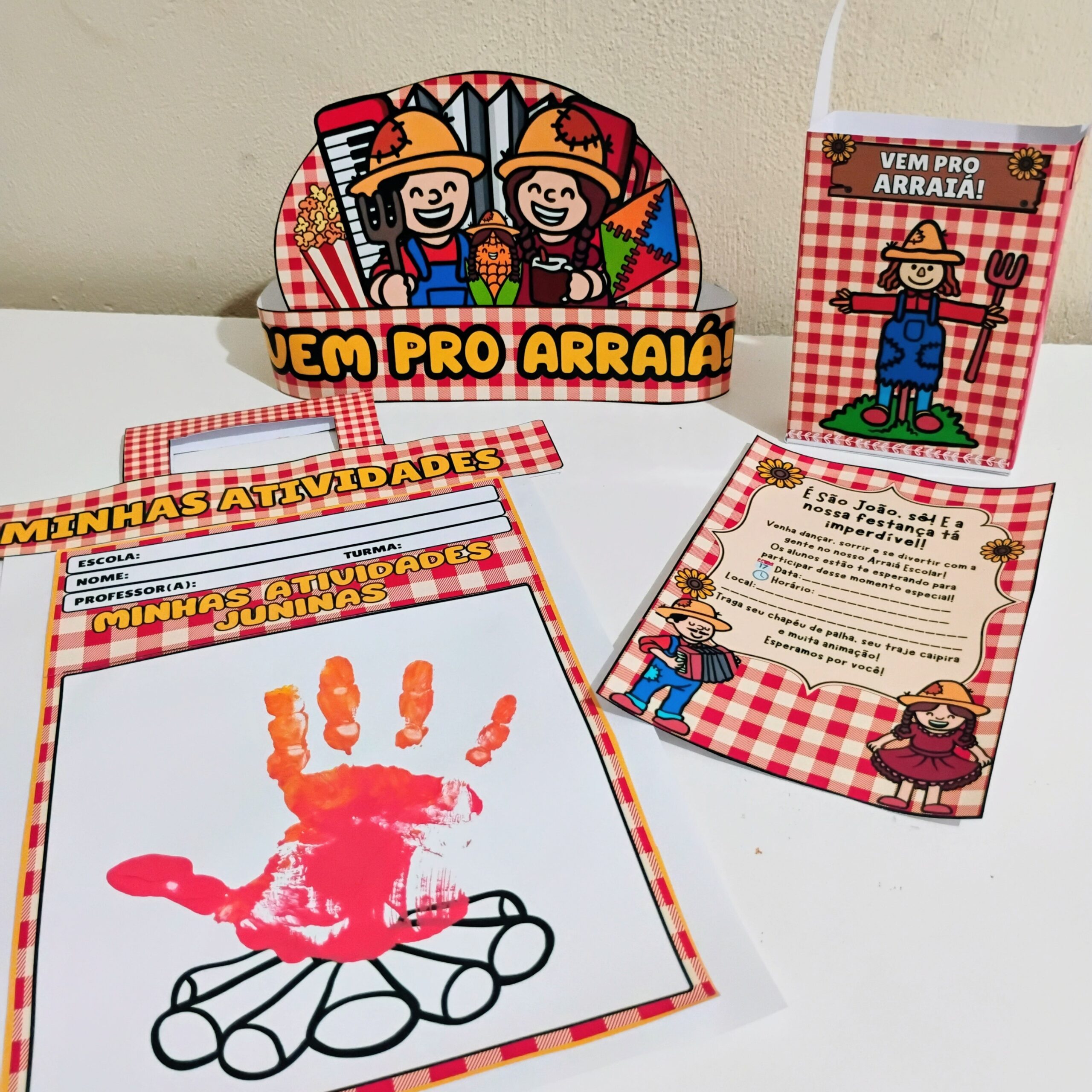 Kit festa junina – PDF para Imprimir — Datas comemorativas para Todas as séries: Leve a alegria do arraiá para a sua sala…