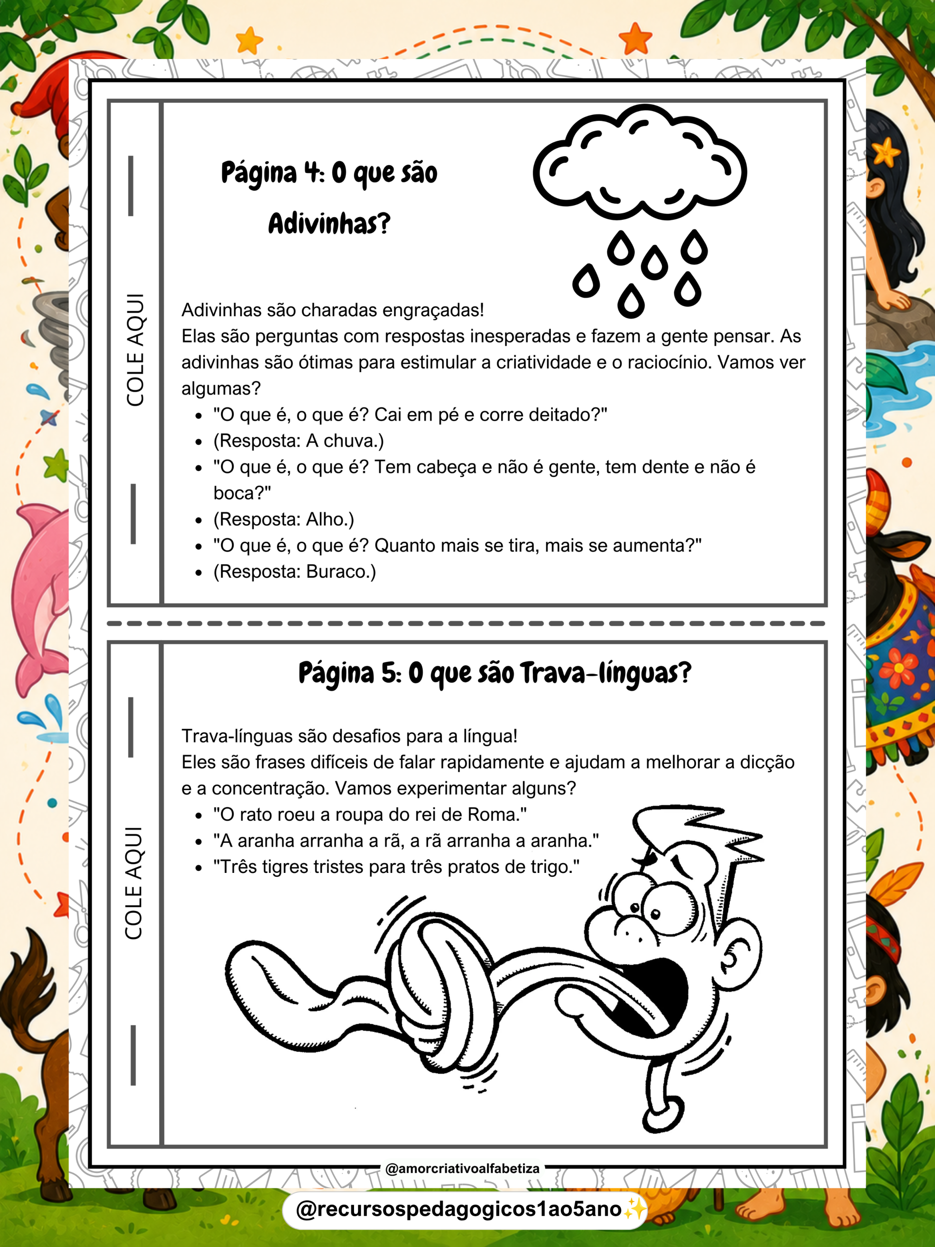 Kit Folclore 4 - Projeto, Lendas e Livros – PDF para Imprimir — amostra 3: Formato e entrega Kit Folclore 4 - Projeto, Lendas e Livros – PDF para Imprimir — amostra 3: Formato e entrega