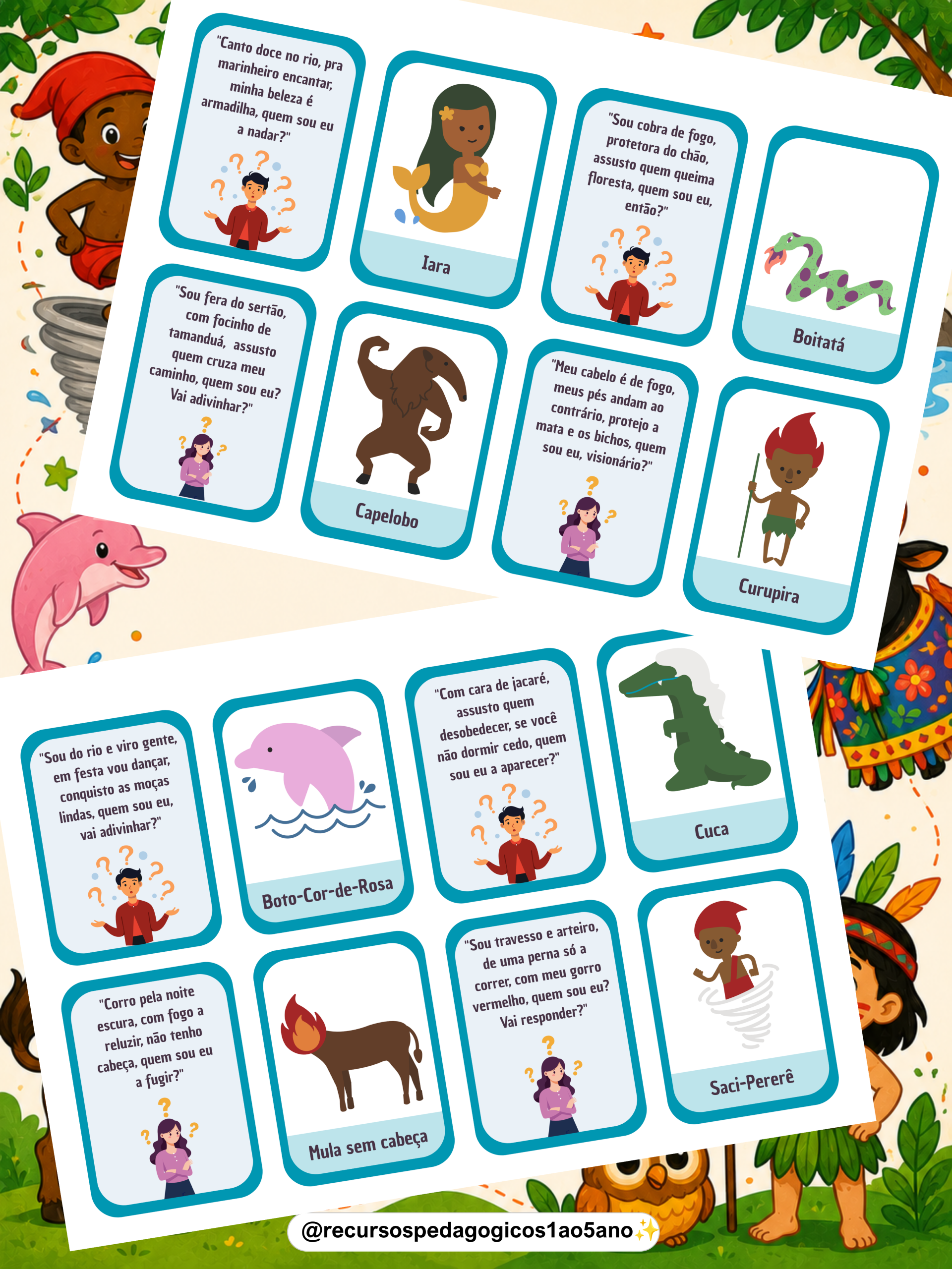 Kit Folclore 4 - Projeto, Lendas e Livros – PDF para Imprimir — amostra 7: Kit Folclore 4 - Projeto, Lendas e Livros SUPER… Kit Folclore 4 - Projeto, Lendas e Livros – PDF para Imprimir — amostra 7: Kit Folclore 4 - Projeto, Lendas e Livros SUPER…