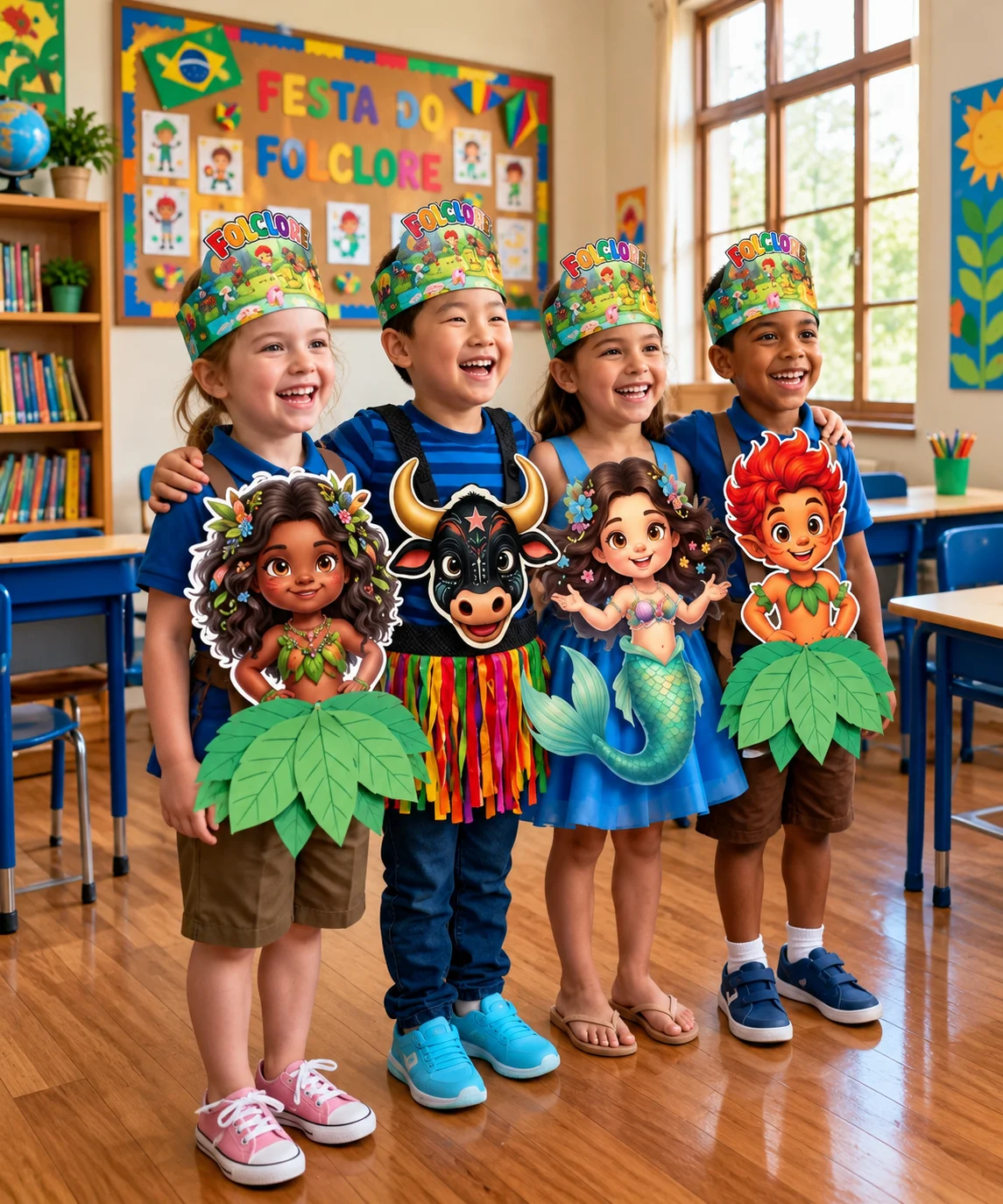 Kit Folclore Brasileiro: Personagens e Viseira — Alfabetização para Educação Infantil: Kit folclore brasileiro com cabeças…