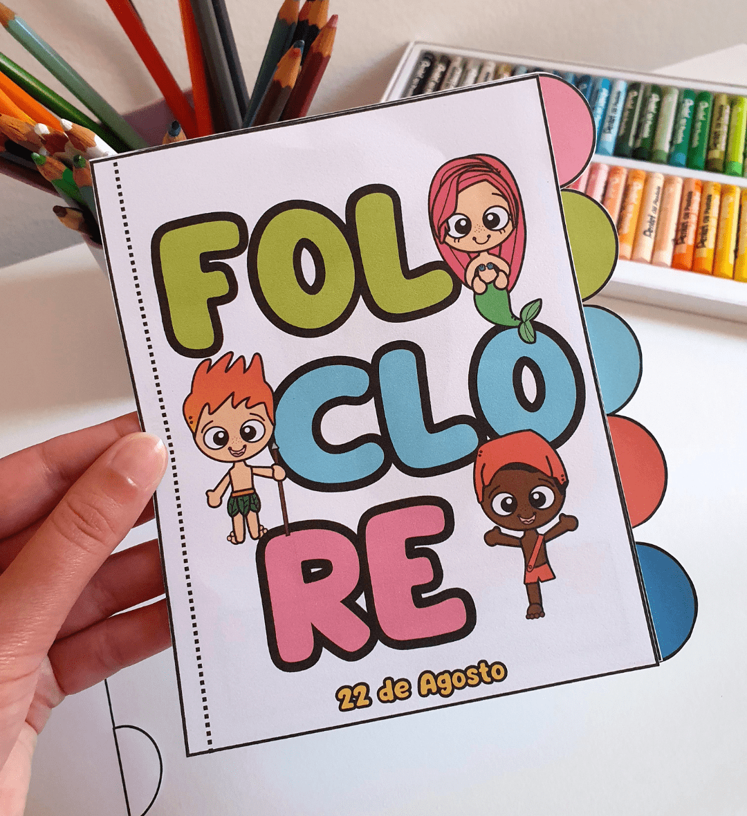 Kit Folclore: Livrinho Interativo e Bingo para Imprimir — amostra 1: Kit Folclore para conhecer personagens e aprender…