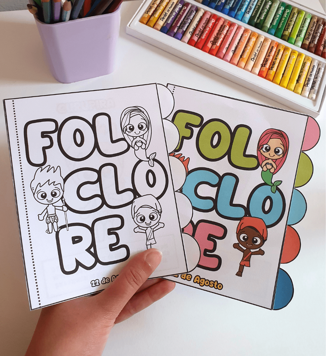 Kit Folclore: Livrinho Interativo e Bingo para Imprimir — Jogos pedagógicos para Educação Infantil: Explore personagens do…