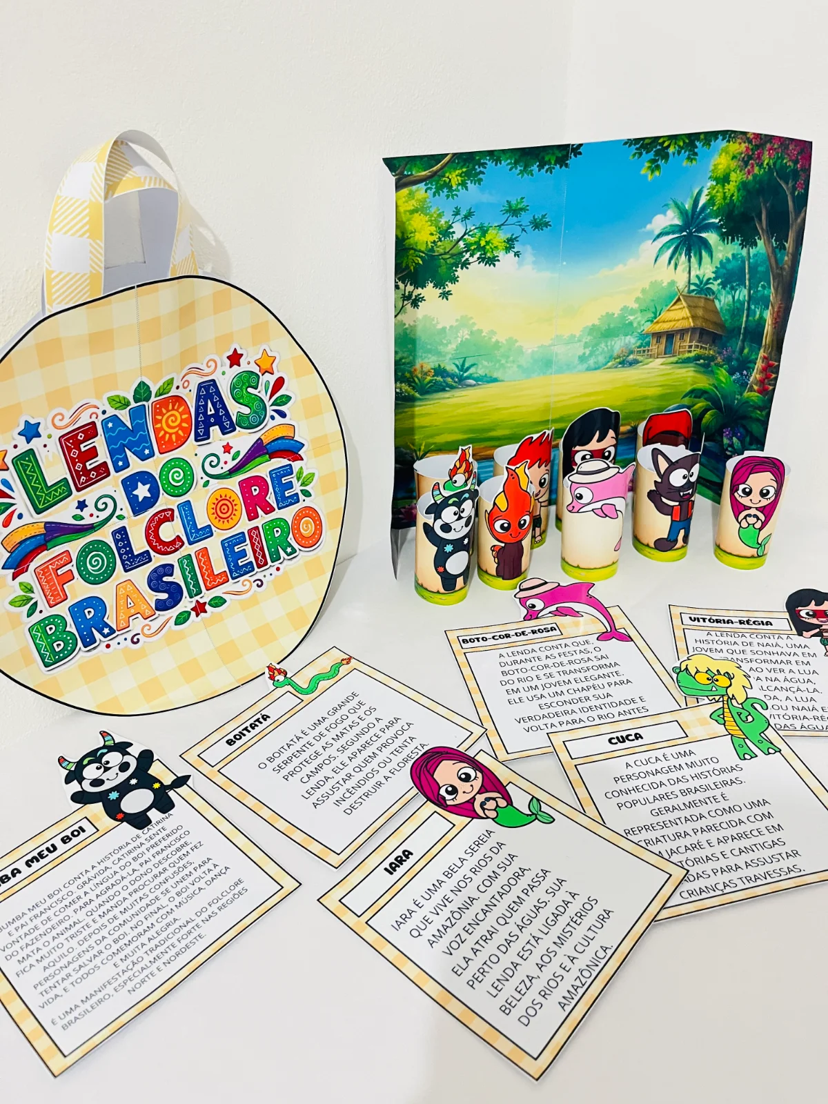Kit Folclore – Sacola das Lendas + Teatro com Rolinhos — amostra 2: Um kit lúdico para trabalhar o Folclore Brasileiro por…