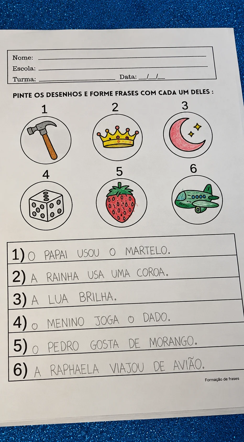 Kit Formação de Frases – PDF para Imprimir — amostra 7: Desenvolva a leitura, a escrita e a produção textual de forma…