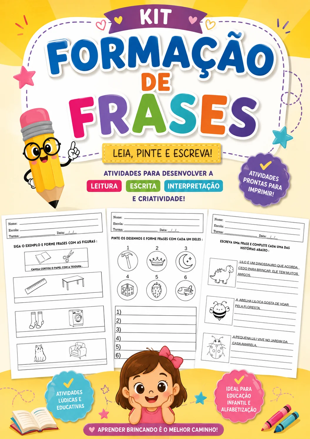 Kit Formação de Frases – PDF para Imprimir — capa do material
