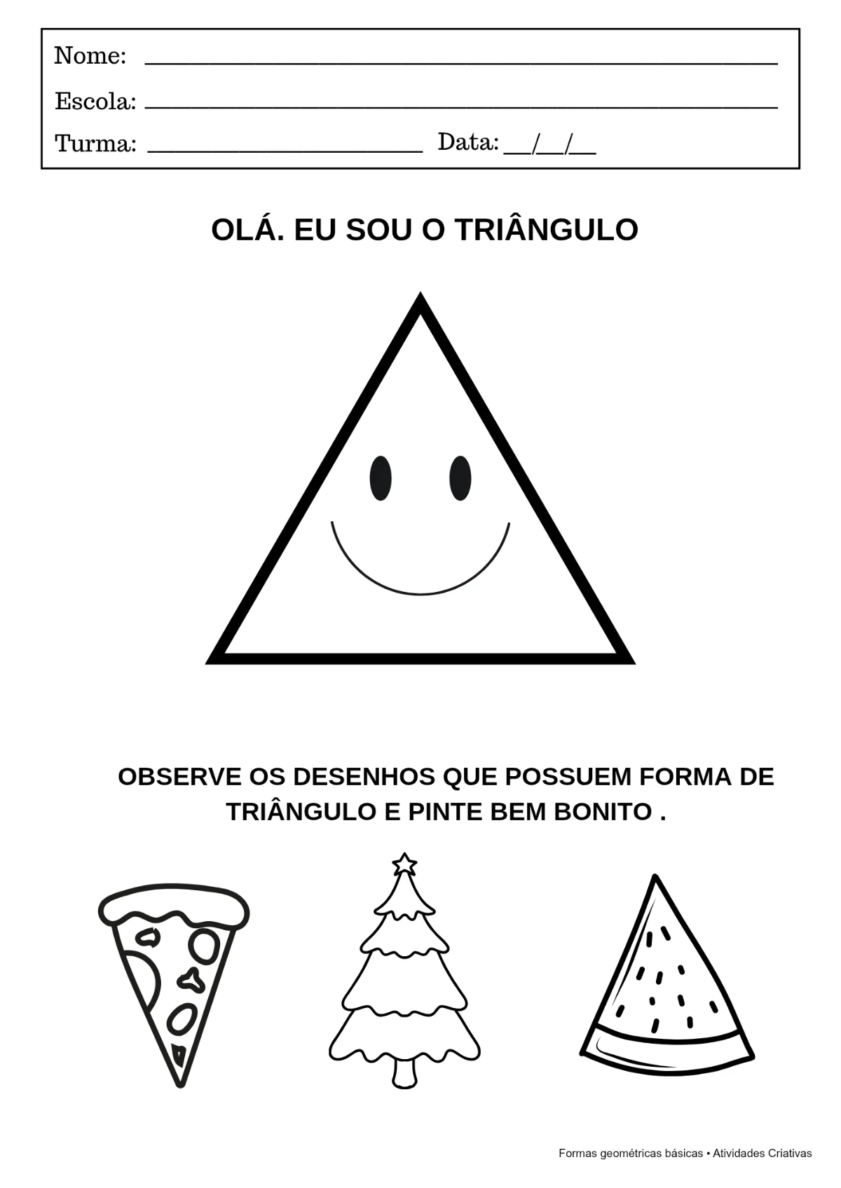 Kit Formas Geométricas Básicas | Atividades em PDF — amostra 2: Desenvolva o reconhecimento das formas geométricas de…