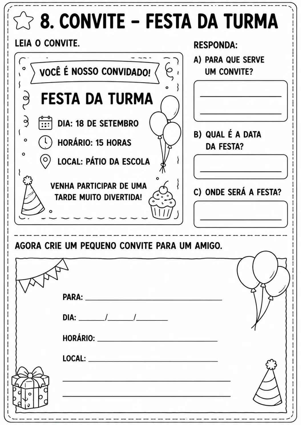 📚✨ KIT GÊNEROS TEXTUAIS – 10 ATIVIDADES PARA ALFABETIZAÇÃO ✨📚 — amostra 7: 📚✨ KIT GÊNEROS TEXTUAIS – 10 ATIVIDADES PARA…