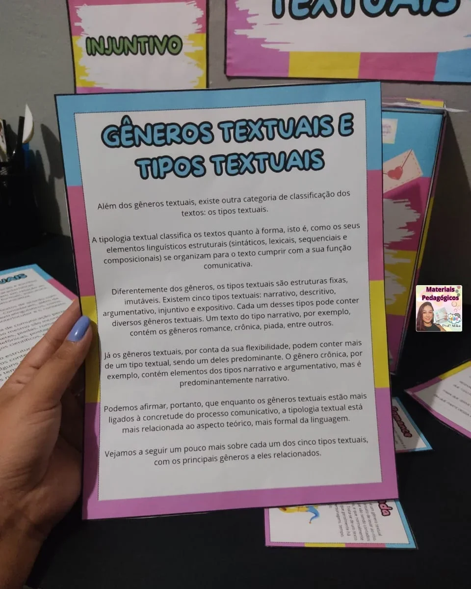 KIT GÊNEROS TEXTUAIS - ALFABETIZAÇÃO INICIAL — amostra 5: O Kit Gêneros Textuais é um recurso completo para ajudar os…