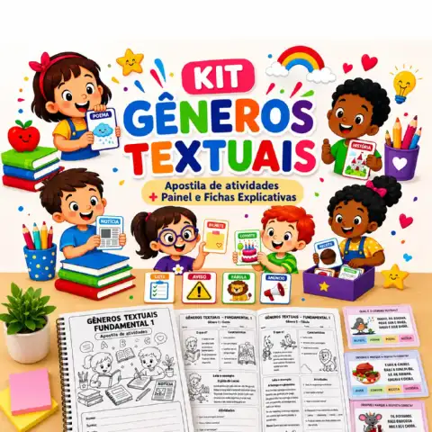 Kit Gêneros Textuais - Recurso Didático + Apostila — capa do material