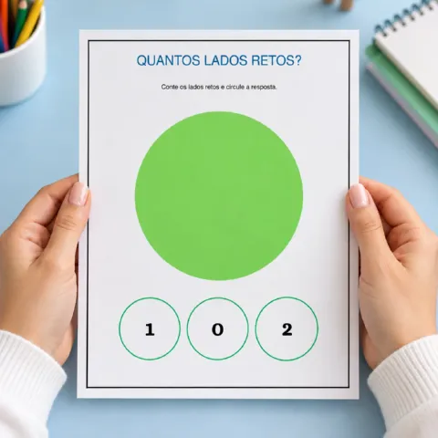 Kit Geometria Infantil: Lados, Traçados, formas geométricas — amostra 3: Recursos educativos com cartões de traçado…