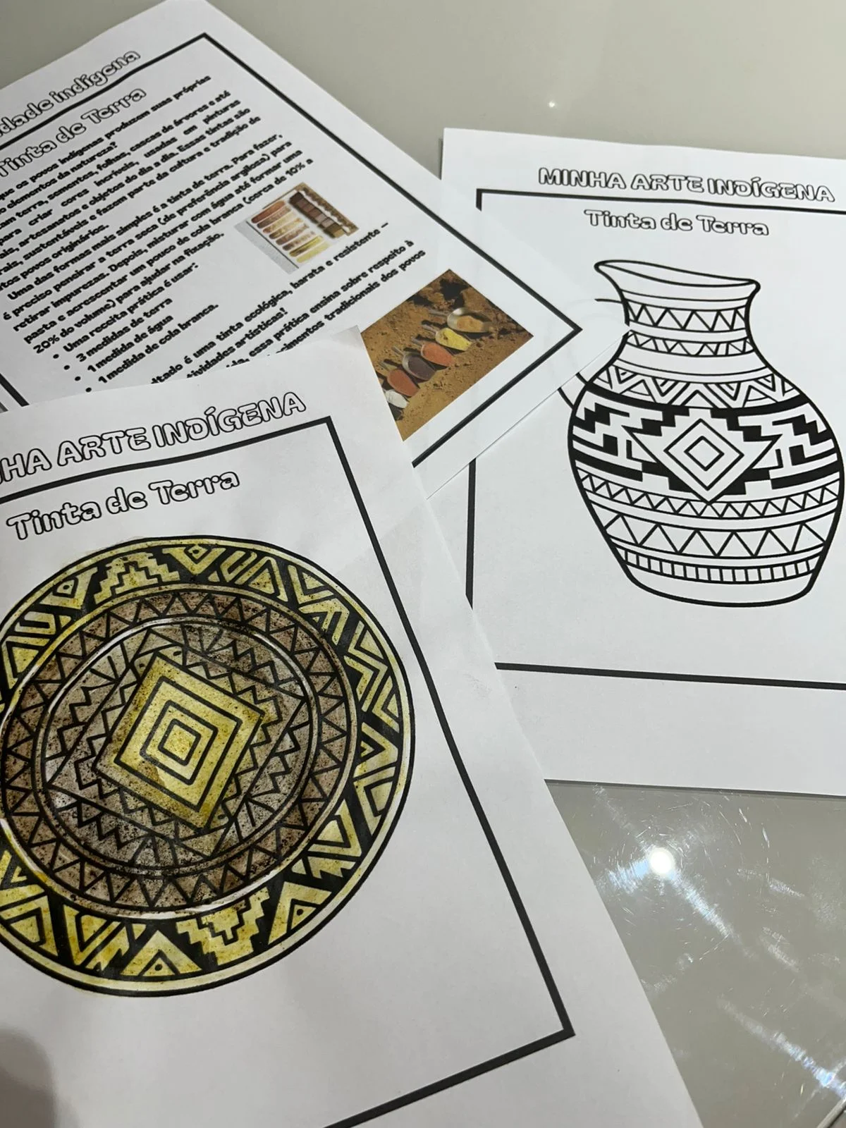 Kit Grafismo Indígena na Prática – Arte, Cultura e Atividades — amostra 2: Material pedagógico completo para trabalhar…