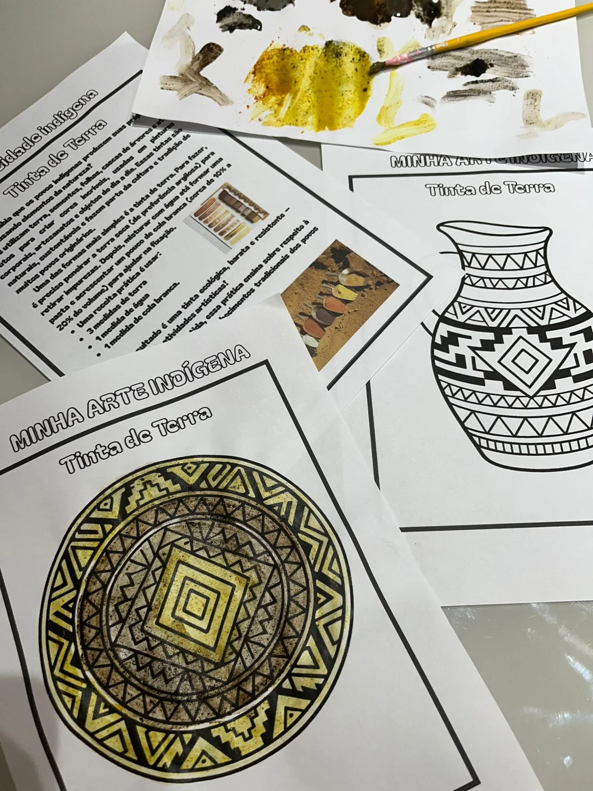 Kit Grafismo Indígena na Prática – Arte, Cultura e Atividades — capa do material