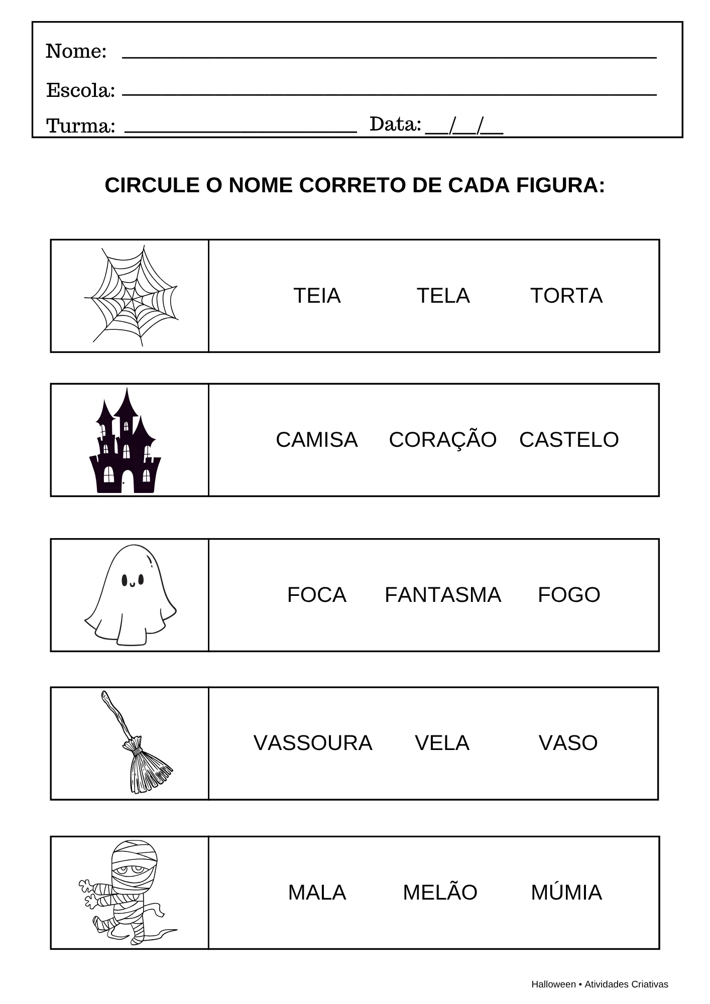 KIT HALLOWEEN – 10 ATIVIDADES LÚDICAS 👻 — amostra 4: Deixe o Halloween ainda mais divertido com um kit repleto de…