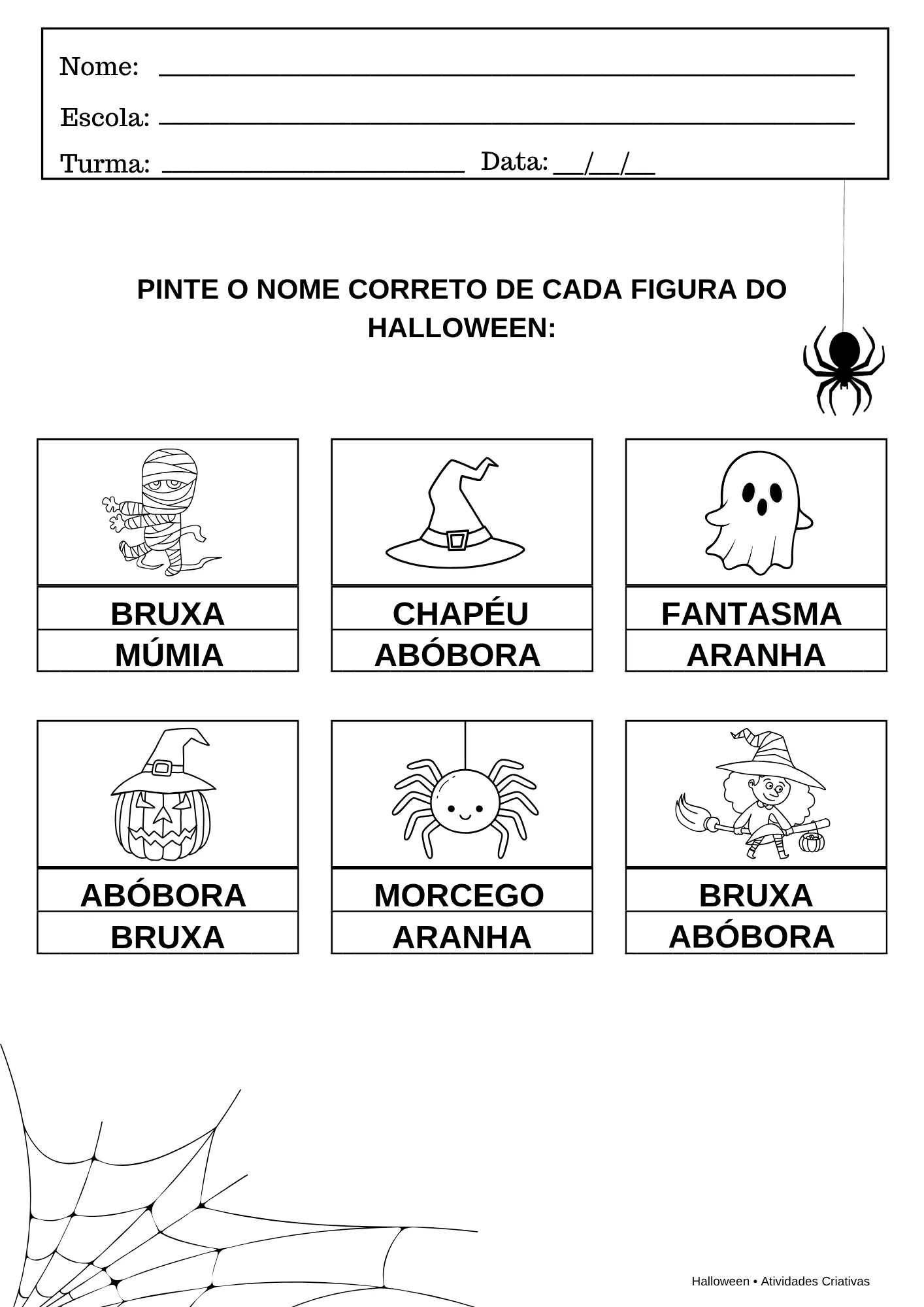 KIT HALLOWEEN – 10 ATIVIDADES LÚDICAS 👻 — amostra 7: Deixe o Halloween ainda mais divertido com um kit repleto de…