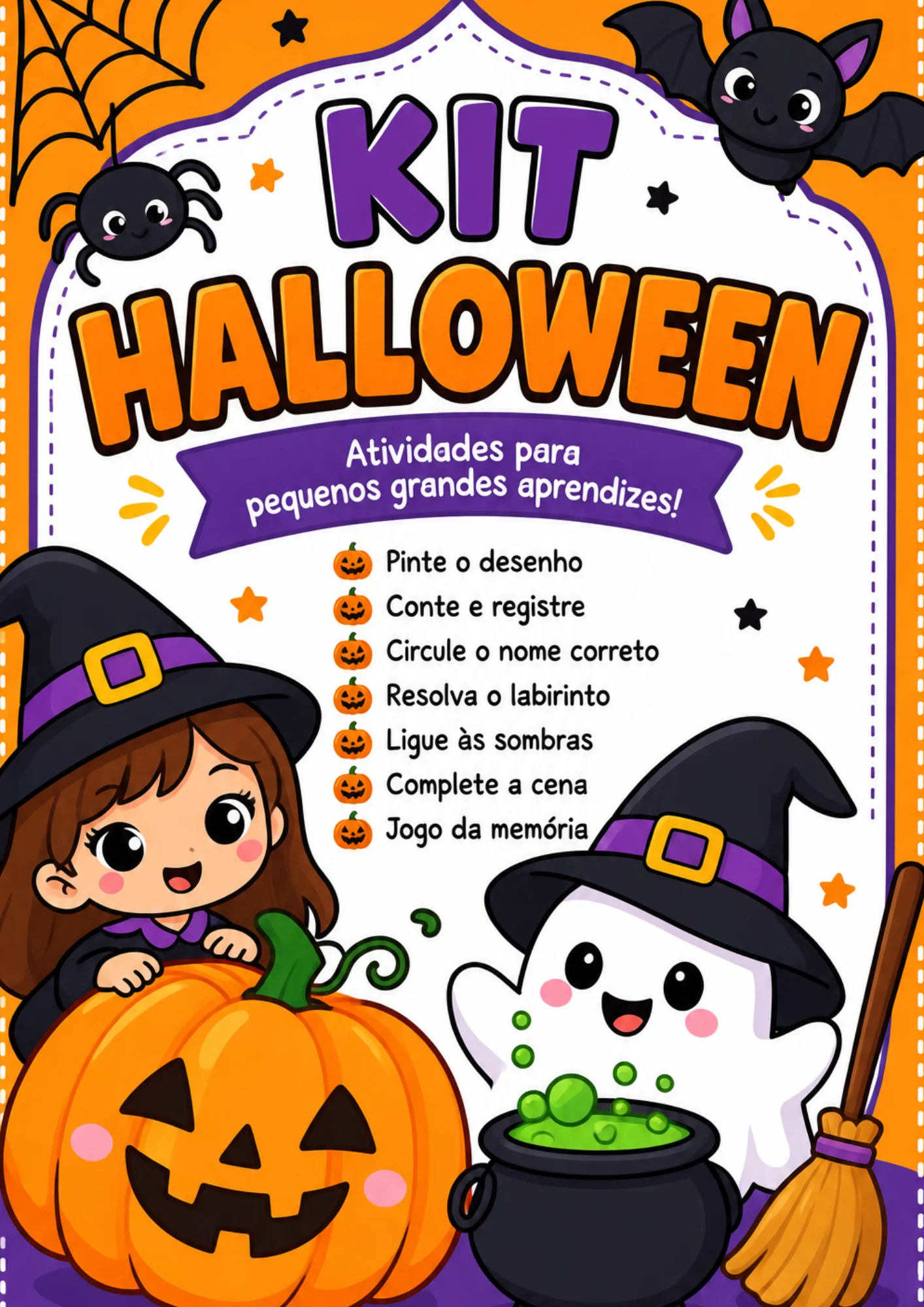 KIT HALLOWEEN – 10 ATIVIDADES LÚDICAS 👻 — Alfabetização para Educação Infantil: Deixe o Halloween ainda mais divertido com…