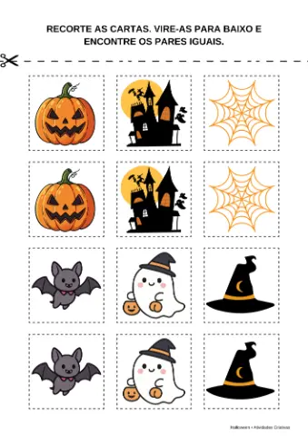 KIT HALLOWEEN – 10 ATIVIDADES LÚDICAS — amostra 4: Deixe o Halloween ainda mais divertido com um kit repleto de atividades…