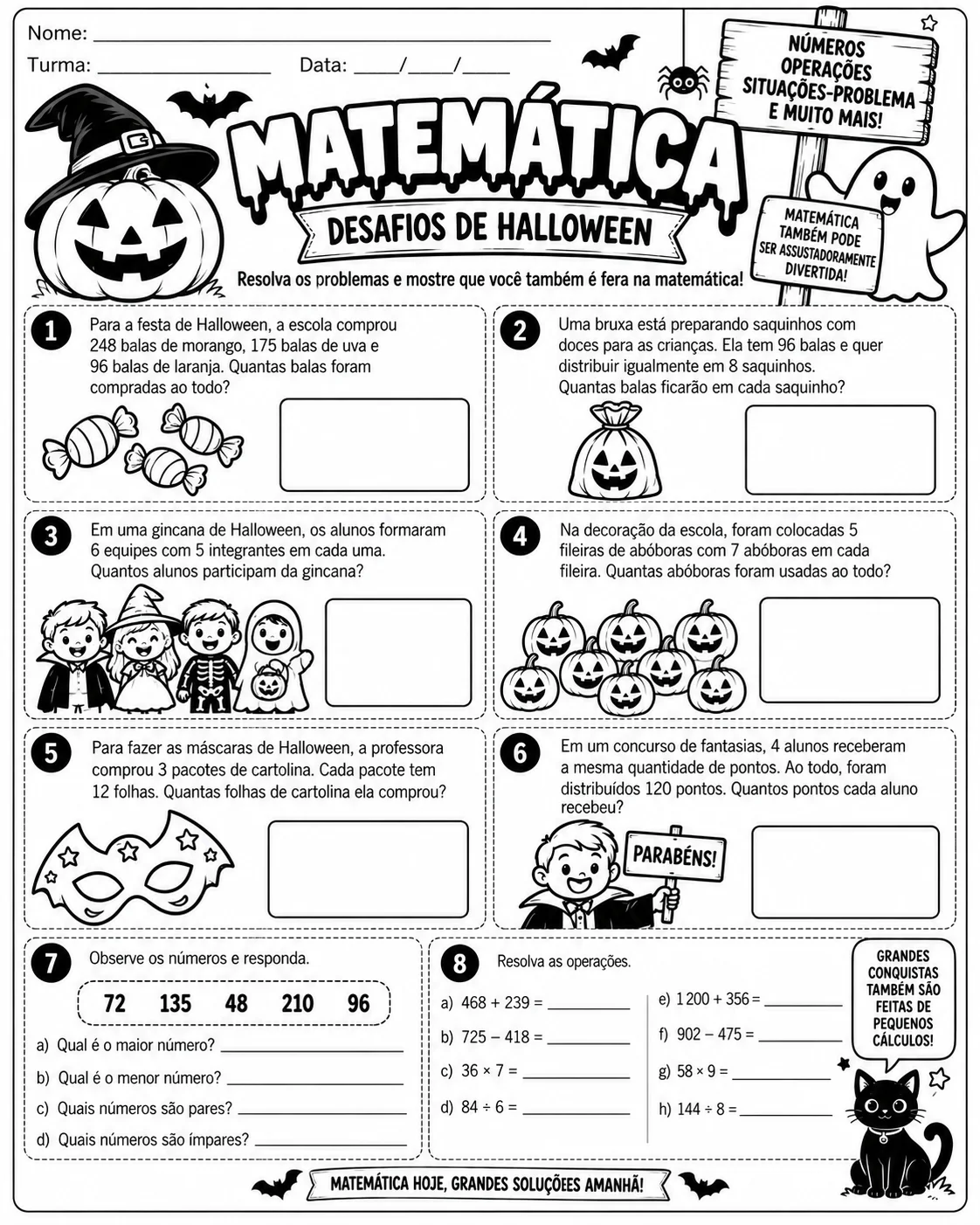 Kit Halloween 4º e 5º Ano – Atividades Pedagógicas para Imprimir — amostra 4: Kit Halloween com atividades de Português,… Kit Halloween 4º e 5º Ano – Atividades Pedagógicas para Imprimir — amostra 4: Kit Halloween com atividades de Português,…