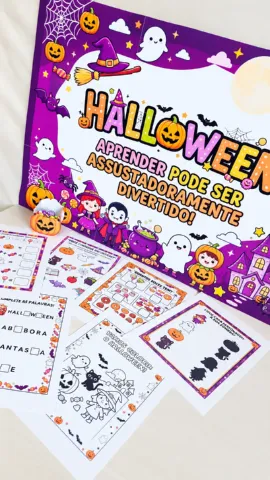 KIT HALLOWEEN — ALFABETIZAÇÃO ASSUSTADORAMENTE DIVERTIDA! 👻 — amostra 3: Material lúdico e temático para tornar o processo…