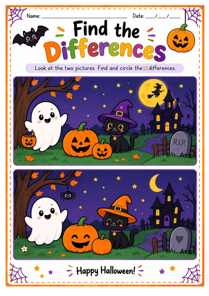 Kit Halloween Educação Infantil – Atividades Lúdicas — amostra 1: Kit de atividades de Halloween para Educação Infantil,…