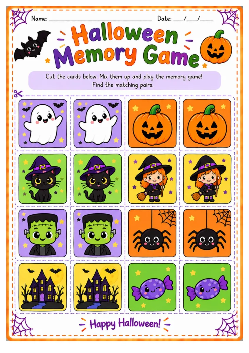 Kit Halloween Educação Infantil – Atividades Lúdicas — amostra 6: Kit de atividades de Halloween para Educação Infantil,…