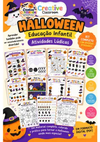 Kit Halloween Educação Infantil – Atividades Lúdicas — capa do material