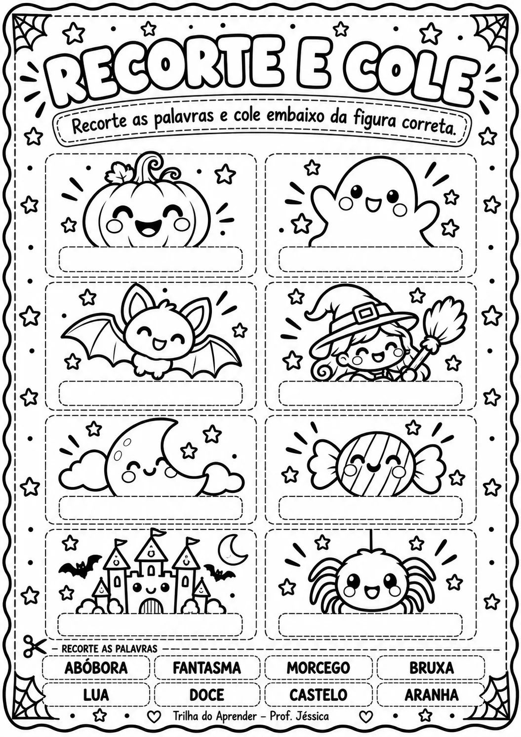 Kit Halloween - Educação Infantil e 1º Ano — amostra 6: Kit Halloween com 50 páginas de alfabetização, matemática, jogos,…