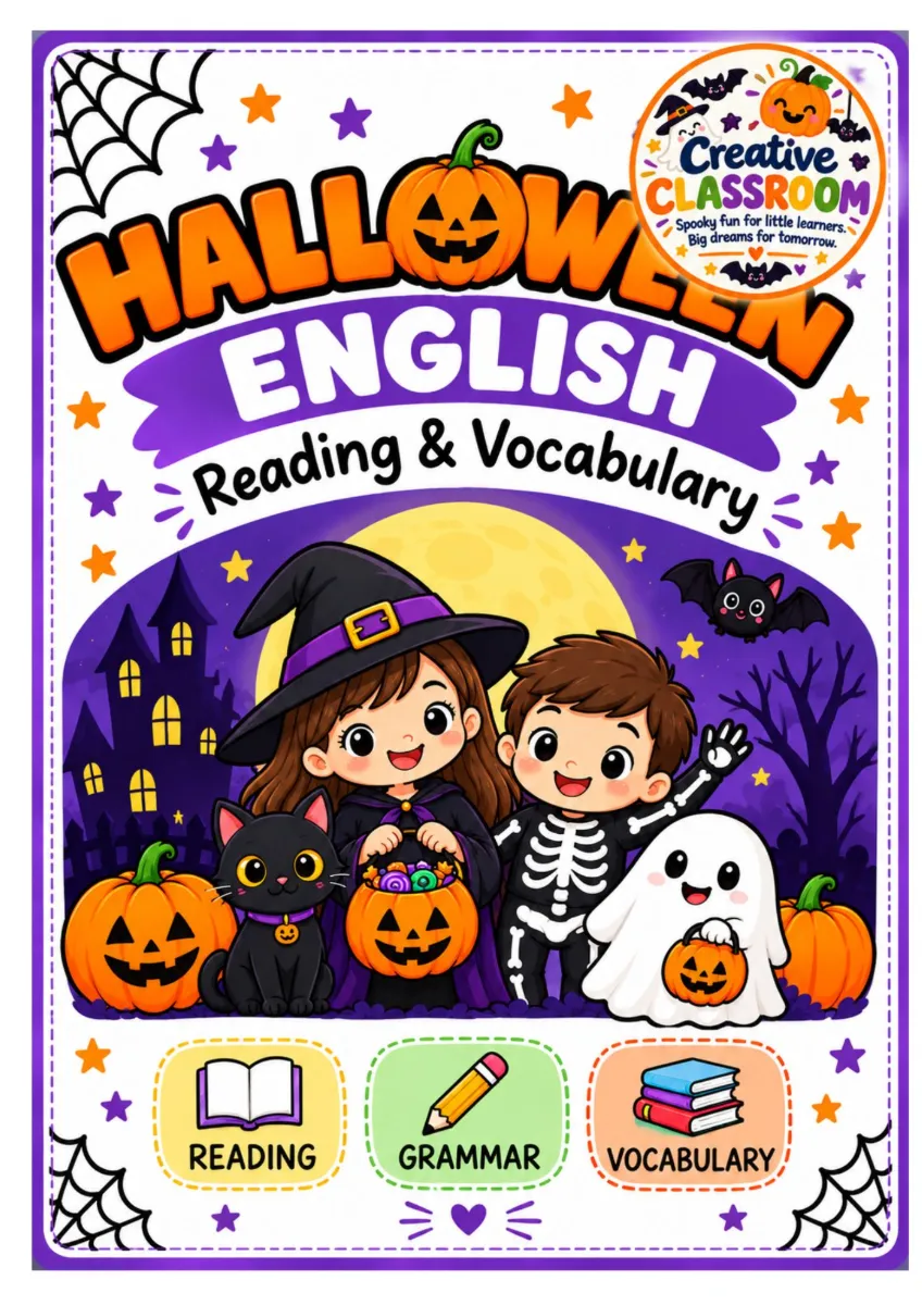 KIT HALLOWEEN – INGLÊS | ENSINO FUNDAMENTAL – ANOS INICIAIS — amostra 1: 🎃 KIT HALLOWEEN – INGLÊS | ENSINO FUNDAMENTAL –…