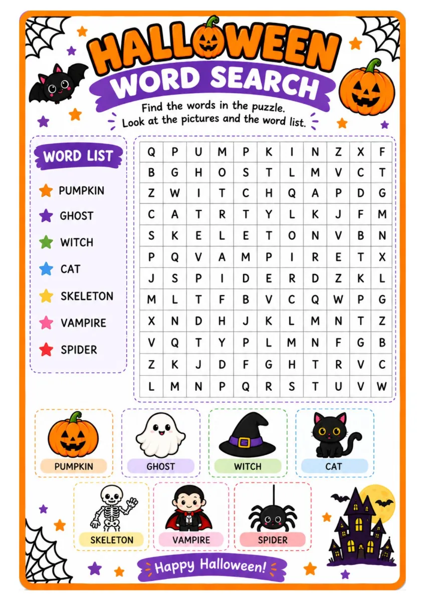 KIT HALLOWEEN – INGLÊS | ENSINO FUNDAMENTAL – ANOS INICIAIS — amostra 6: Kit Halloween em Inglês para Ensino Fundamental –…