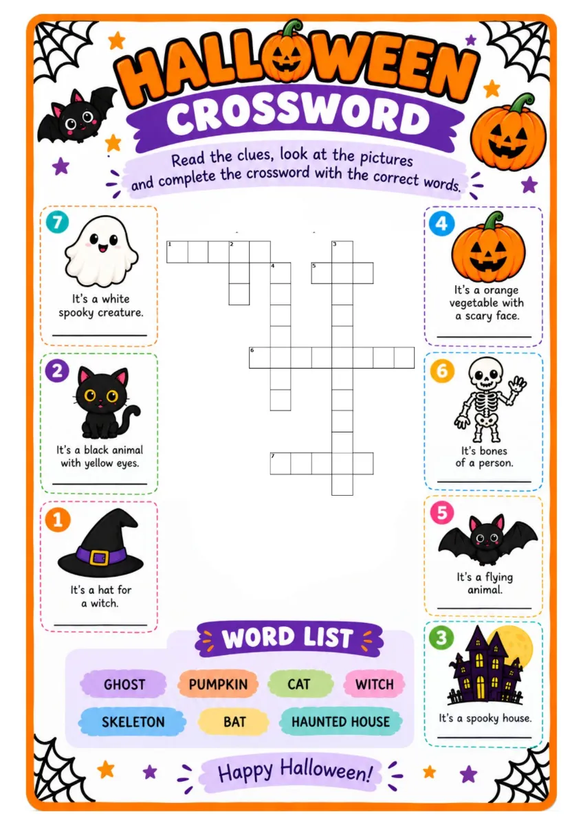 KIT HALLOWEEN – INGLÊS | ENSINO FUNDAMENTAL – ANOS INICIAIS — amostra 7: Kit Halloween em Inglês para Ensino Fundamental –…