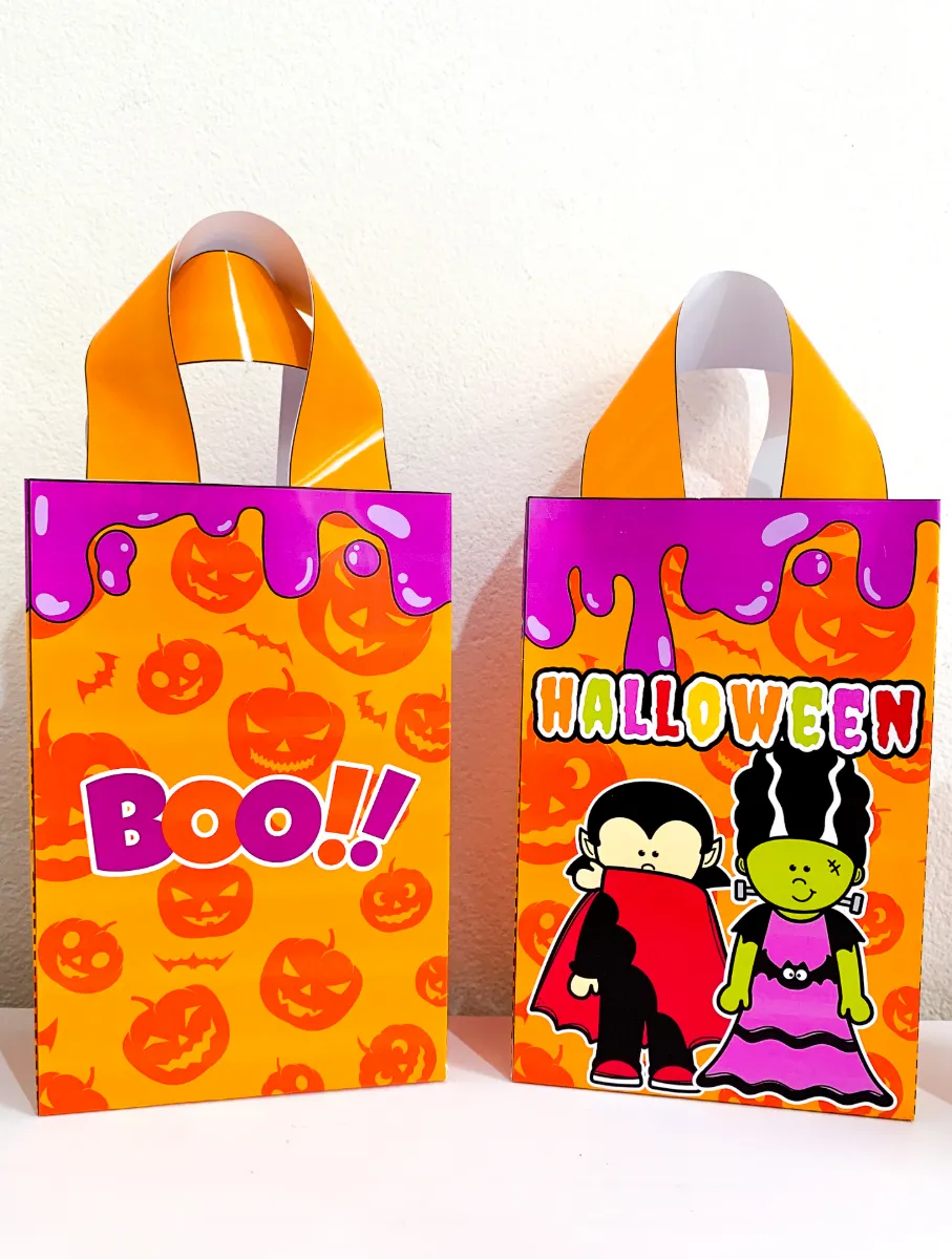 Kit Halloween para Imprimir PDF – Lembrancinhas e Decoração — amostra 5: Sacolinhas, caixinhas, coroas, atividades para…