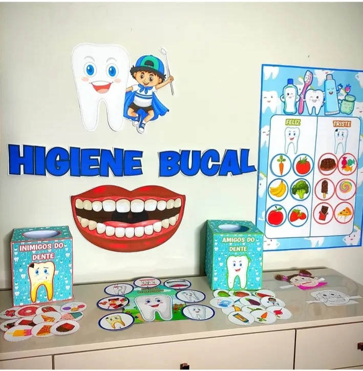 Kit Higiene Bucal — amostra 1: KIT HIGIENE BUCAL CONTÉM: 🪥 HISTÓRIA NA LUVA : HISTÓRIA DE DENTINHO - 11 folhas A4…