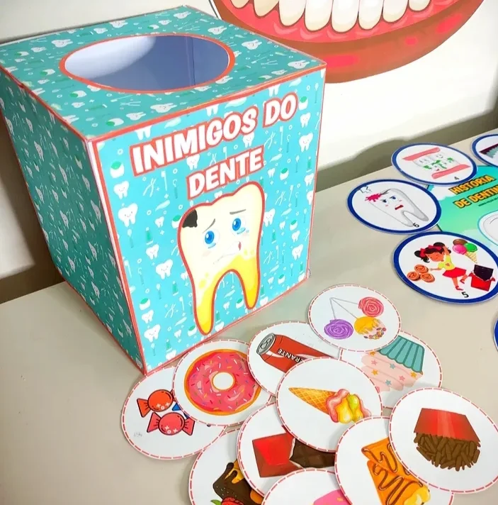Kit Higiene Bucal — amostra 3: KIT HIGIENE BUCAL CONTÉM: 🪥 HISTÓRIA NA LUVA : HISTÓRIA DE DENTINHO - 11 folhas A4…