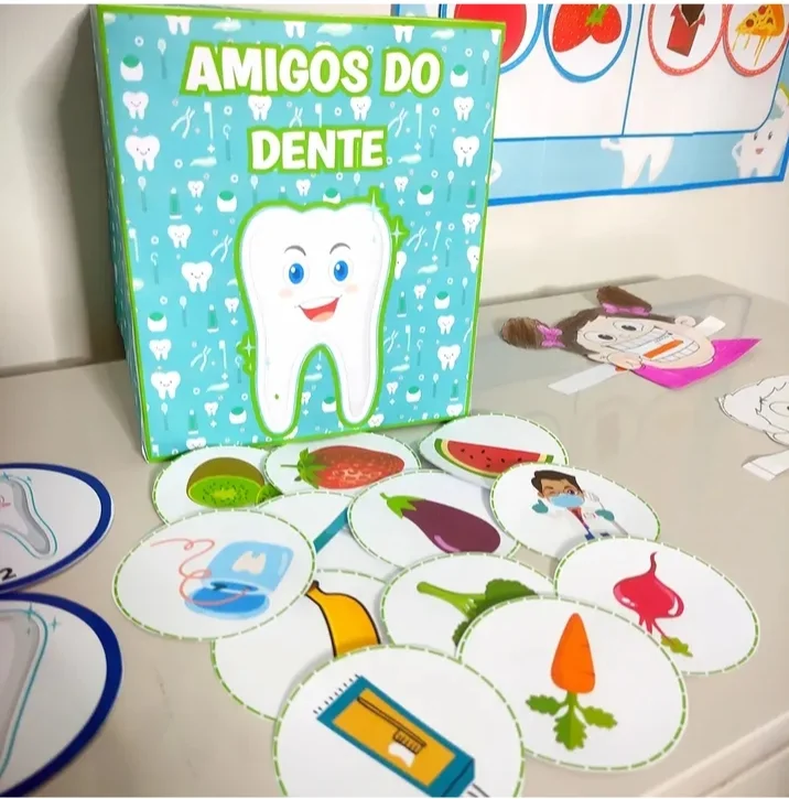 Kit Higiene Bucal — amostra 4: KIT HIGIENE BUCAL CONTÉM: 🪥 HISTÓRIA NA LUVA : HISTÓRIA DE DENTINHO - 11 folhas A4…