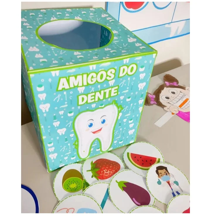 Kit Higiene Bucal — amostra 5: KIT HIGIENE BUCAL CONTÉM: 🪥 HISTÓRIA NA LUVA : HISTÓRIA DE DENTINHO - 11 folhas A4…