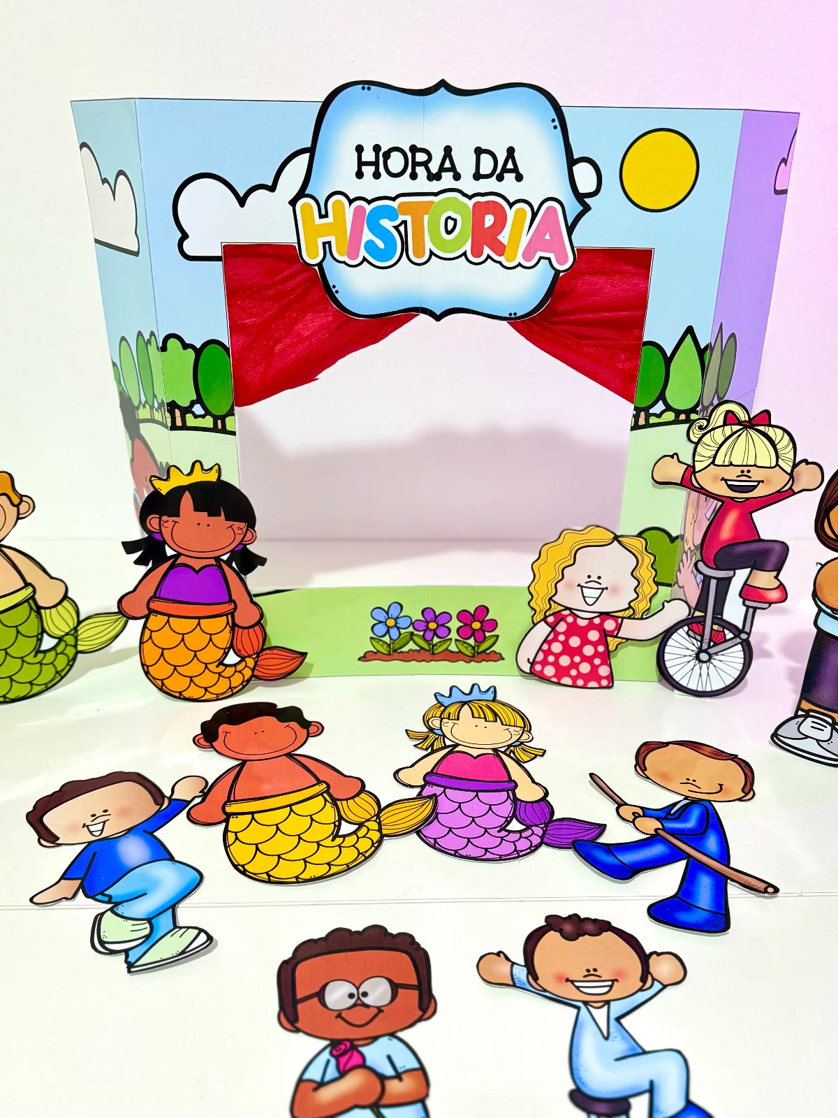 Kit Hora da História - Cenário + 40 Personagens para Contação de Histórias — amostra 5: Dê vida às suas histórias