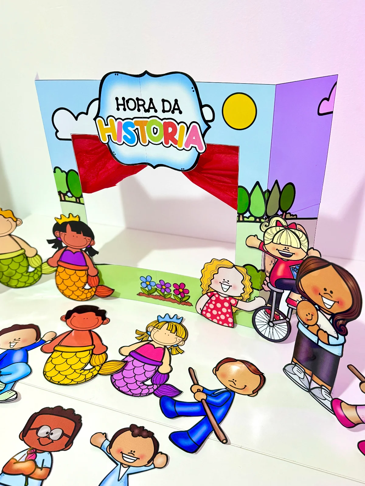 Kit Hora da História - Cenário + 40 Personagens para Contação de Histórias — amostra 6: Dê vida às suas histórias